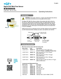 Thumbnail of document Manual - 2507 Mini Flow Sensor